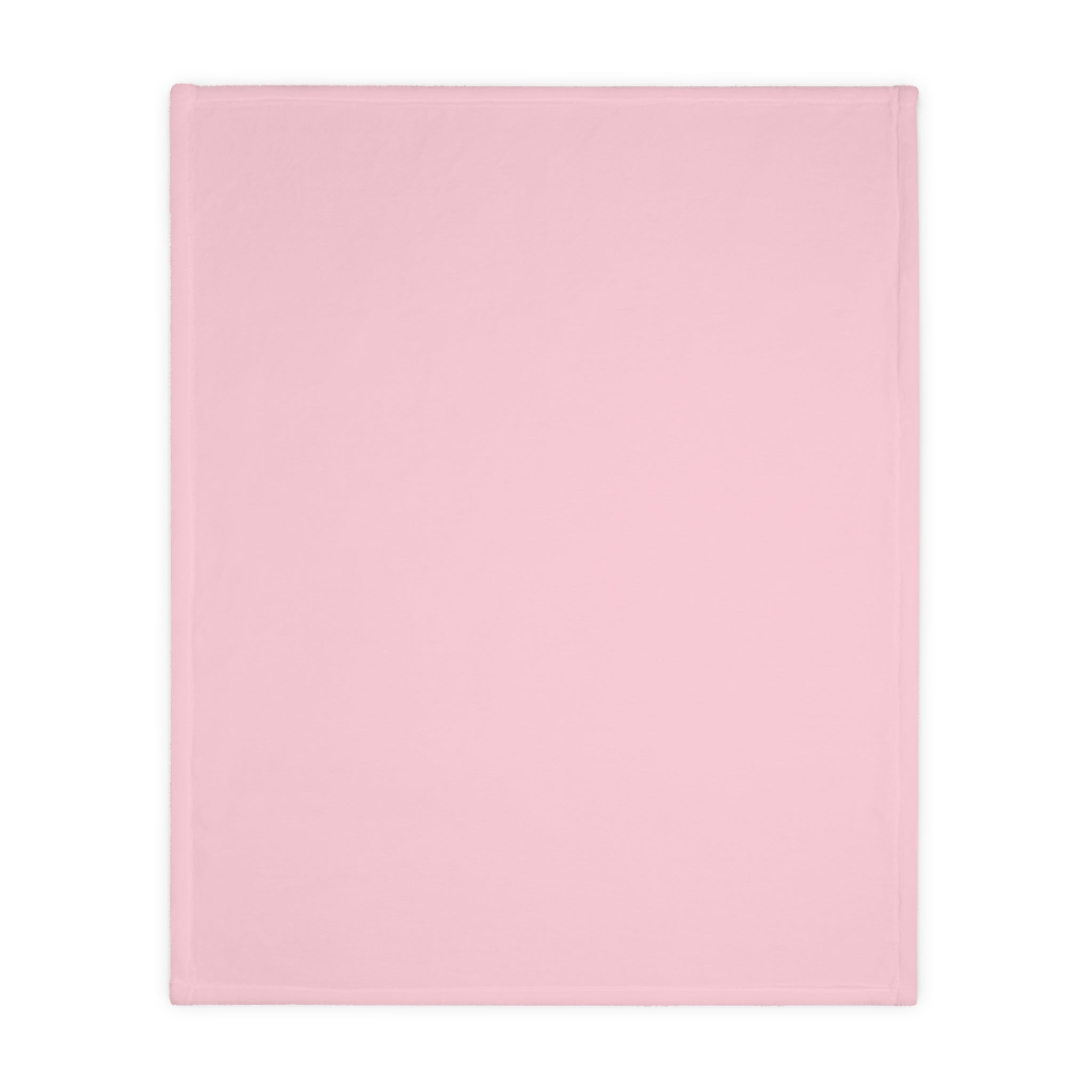 Pink Striped Throw Blanket — Reversible Velveteen Microfiber