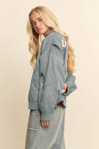 WEST COAST RODEO EMBROIDERED BOMBER JACKET: Pink / L