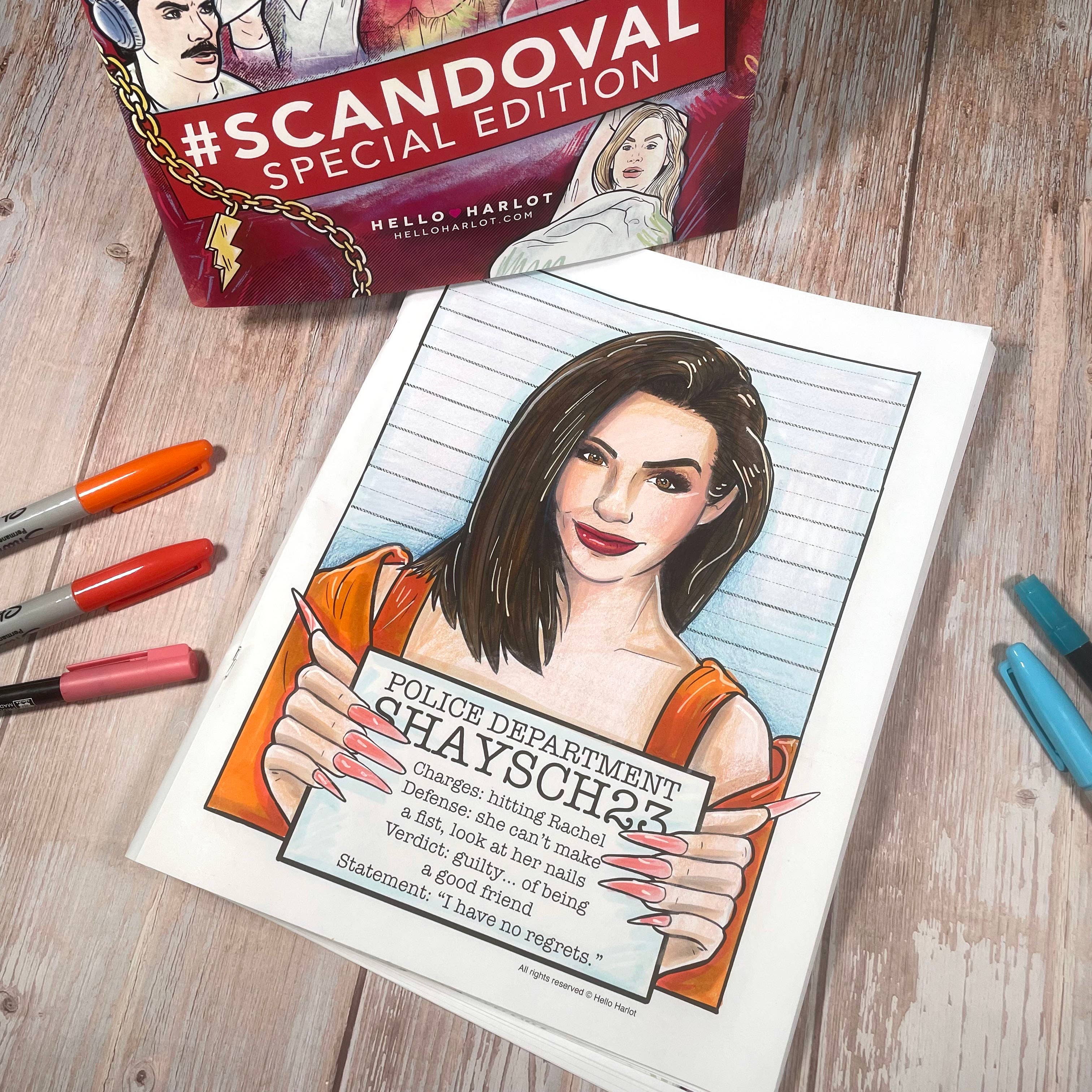 Hello Harlot - Pump Rules Vol. 2: Scandoval Coloring Book