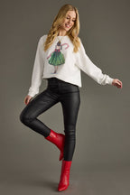 Girl with Candycane Sweatshirt