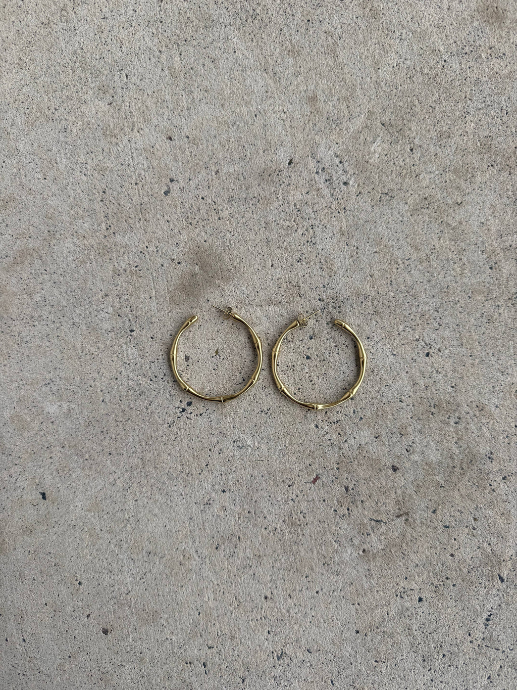Bamboo Hoops - Gold