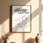 Coffee & A Sweet Treat | Art Print: A3