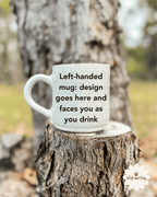 Ceramic Mug - Hamsa Hand: WIthout handle