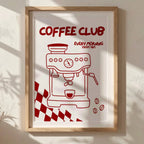 Rouge Coffee Club | Art Print: A3
