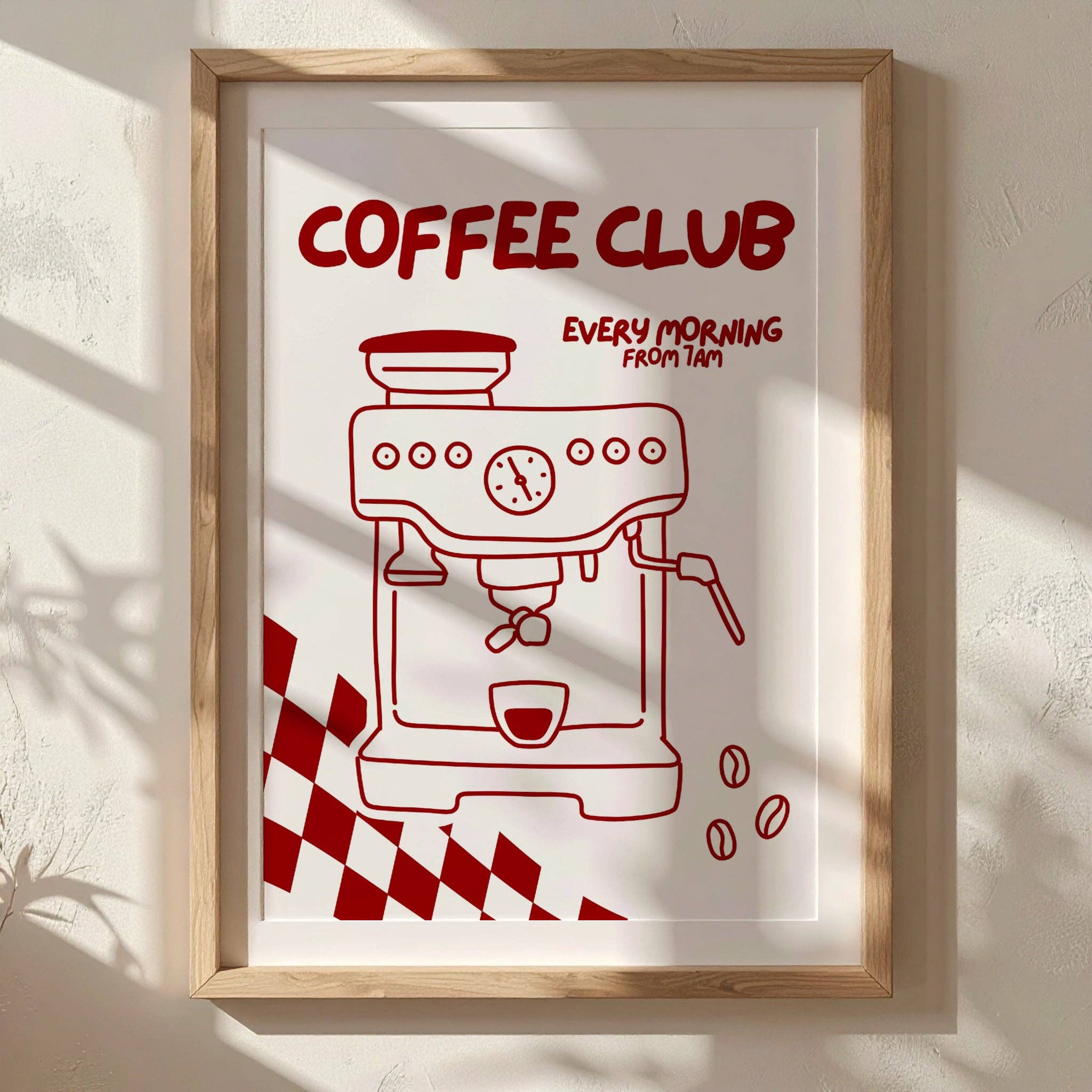 Rouge Coffee Club | Art Print: A3