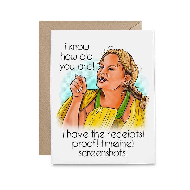 Hello Harlot - RHOSLC Heather Receipts Birthday Card