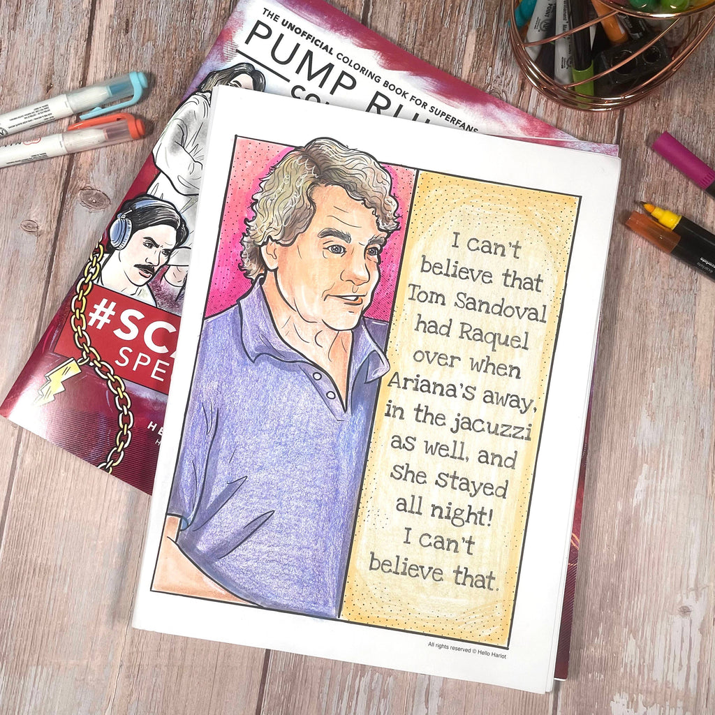 Hello Harlot - Pump Rules Vol. 2: Scandoval Coloring Book