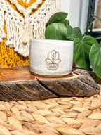Ceramic Mug - Hamsa Hand: WIthout handle