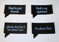 Bravo Quote Stickers: That's my opinion!
