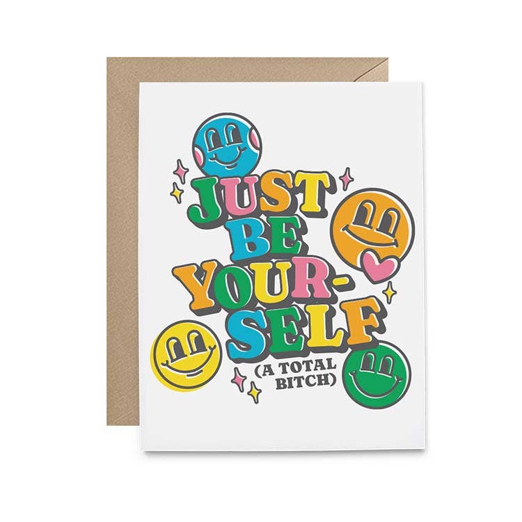 Hello Harlot - Just be Yourself (a total bitch) card
