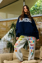 IP5812 | Inspirational Graphic Jogger Sweatpants: Heather Grey / S-M-L (2-2-2)