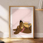 Silly Little Sausage | Art Print: A3