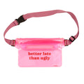 Fisura - Waterproof Waist Bag "Better Late Than Ugly"
