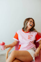 SHE'S SHOWING UP TEE: M