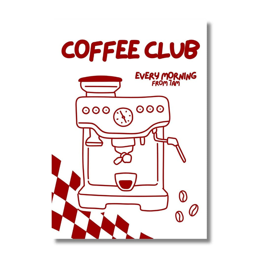 Rouge Coffee Club | Art Print: A3